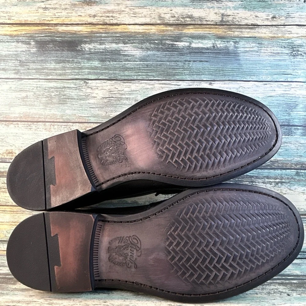 Cole Haan Pinch Tassel Loafer Mens Size 11 Black Leather Moc Toe Dress Work Shoe